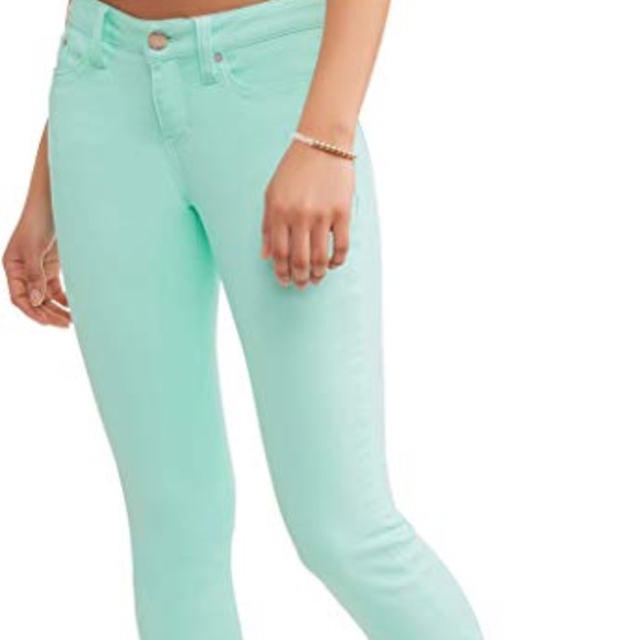 mint green jeggings